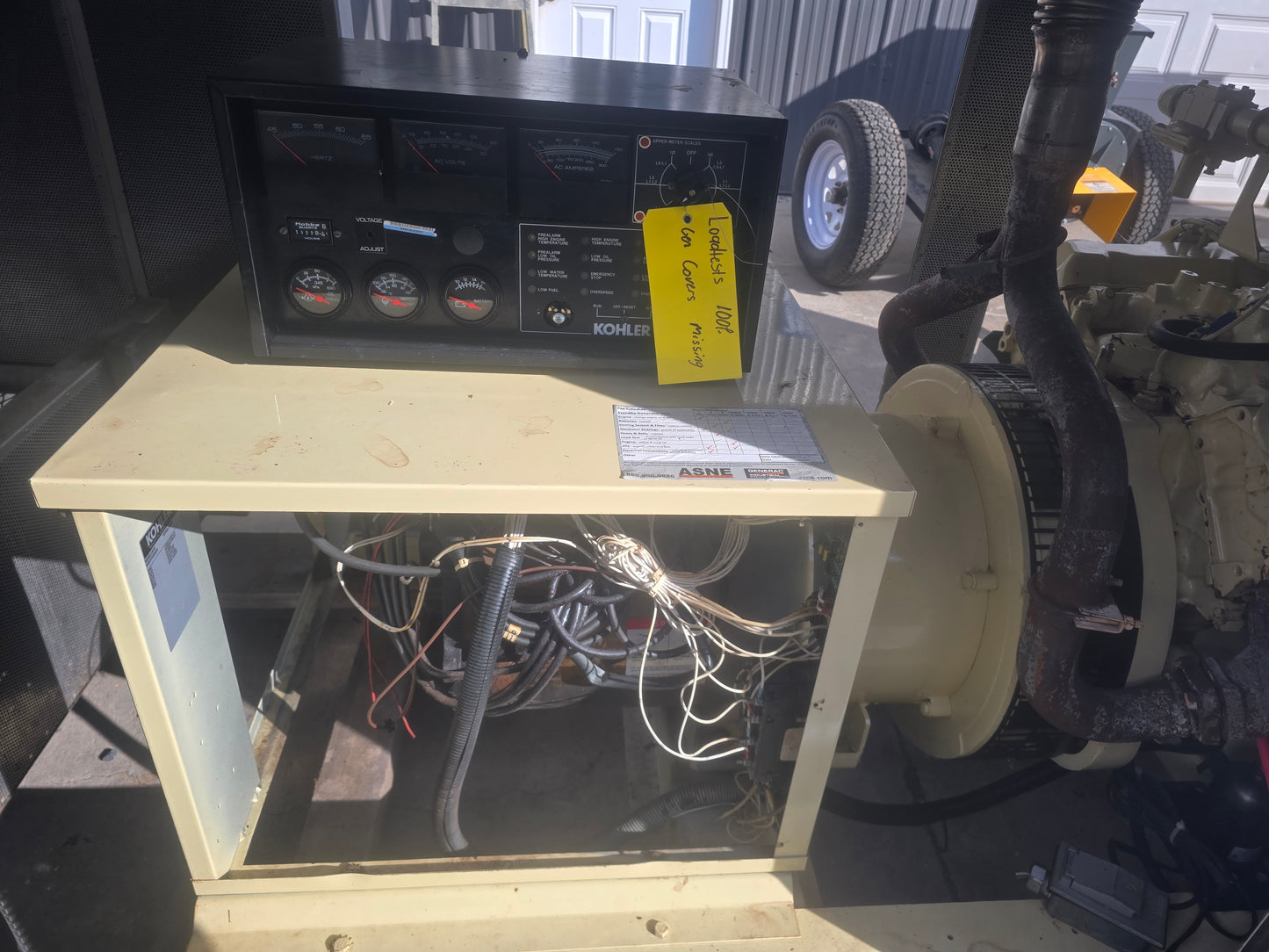 50KW Kohler Generator 460 Ford w/ Sound Encl. 1122Hrs LOAD TESTED '96 Propane-17522