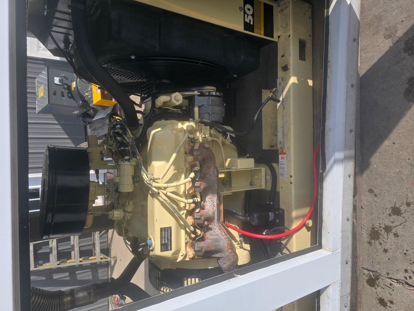 50KW Kohler Generator 460 Ford w/ Sound Encl. 1122Hrs LOAD TESTED '96 Propane-17522