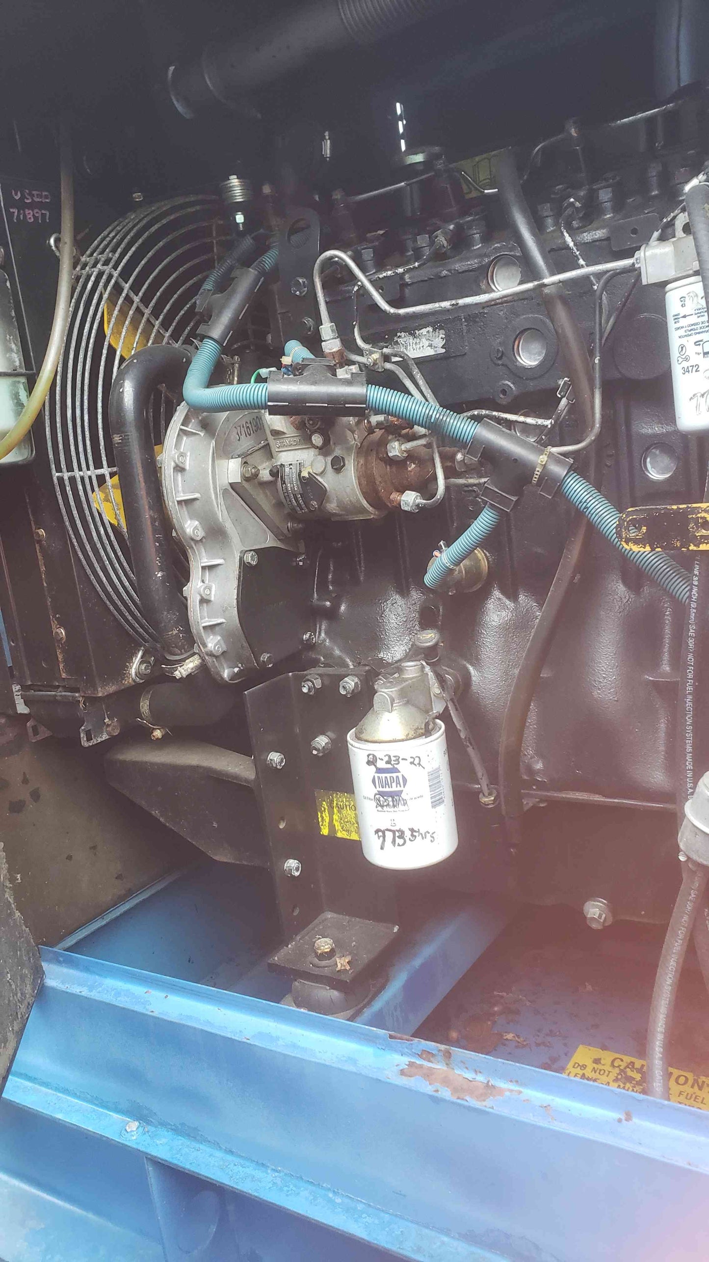 20KW Magnetek Diesel Generator 1&3PH 1455Hrs 3.9L Perkins RD250 TESTED (109009)