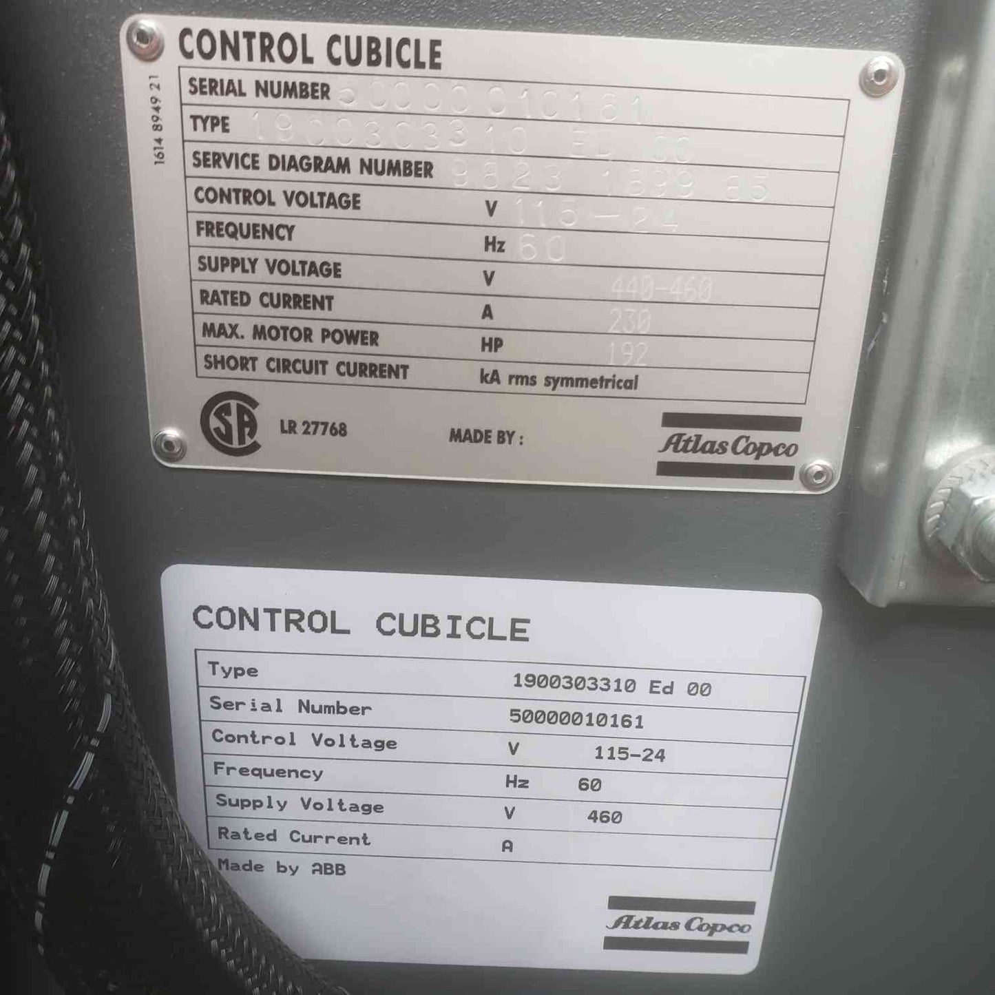 Atlas Copco ZR90 VSD Oil-Free Rotary Screw Air Compressor 2012