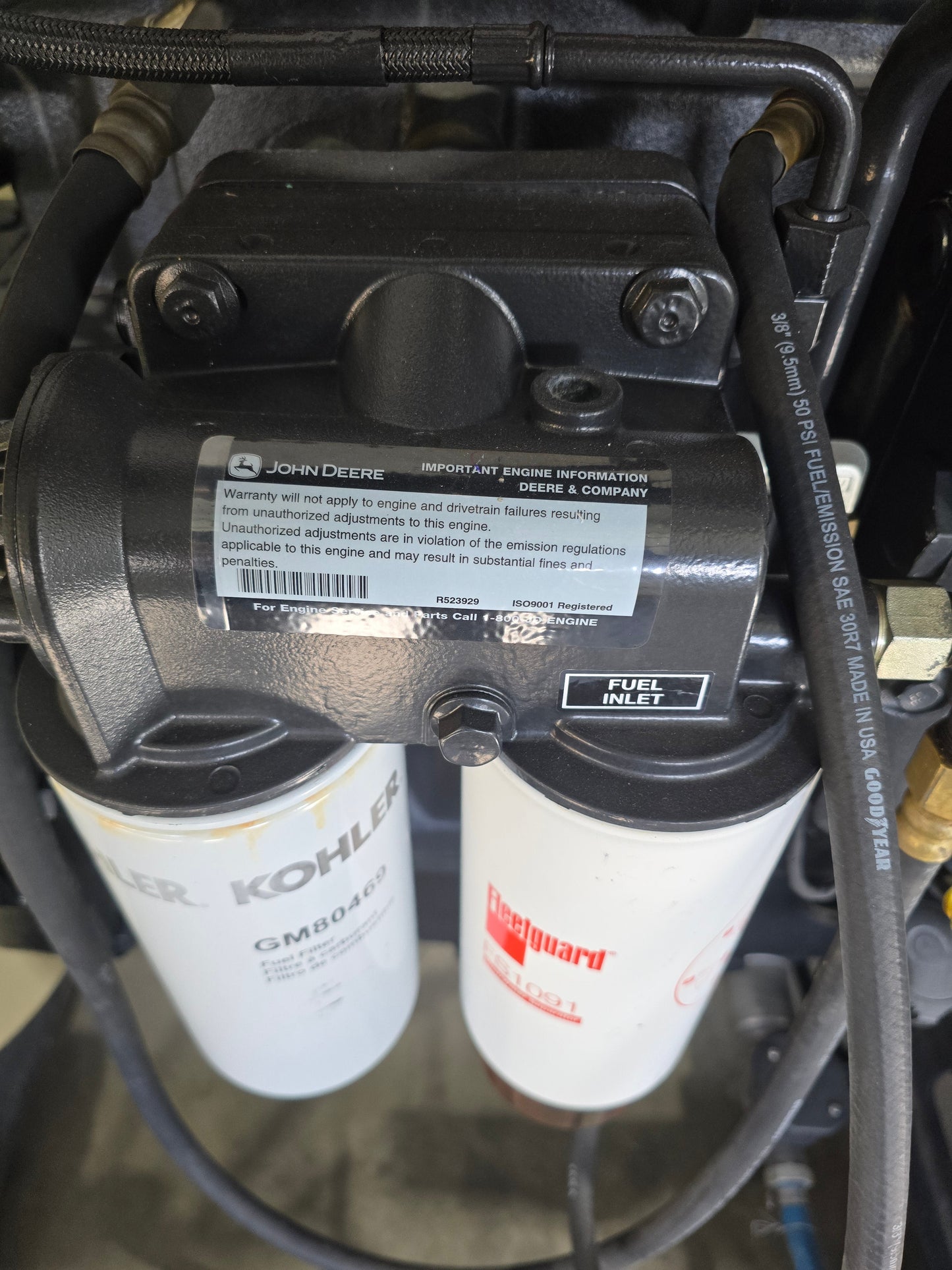 500KW Kohler 500REOZJ John Deere 6135 Diesel Generator Open 2013 136hrs TESTED