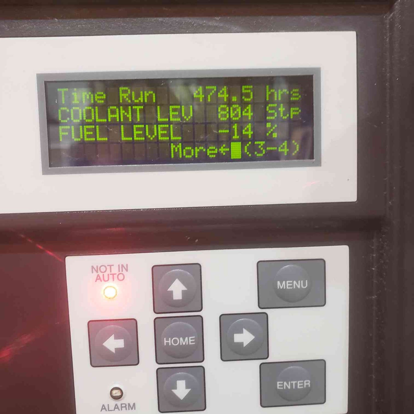 AS-IS 35KW Generac Mitsubishi 1PH LP Nat Gas Generator 0053501 474.5Hrs