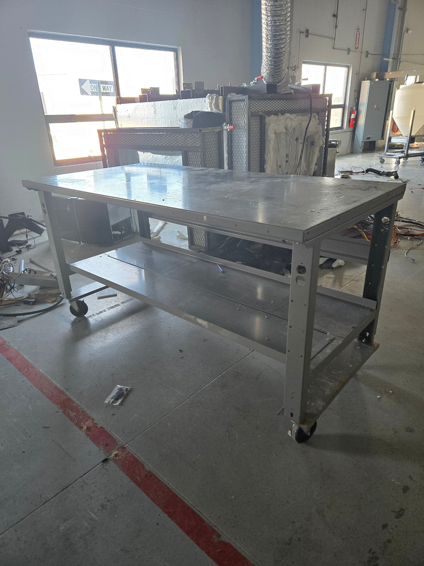 6' Stainless Steel Rolling Table