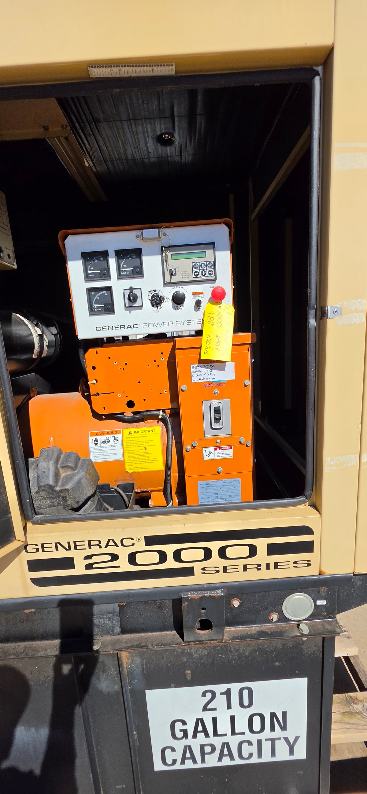 60KW Generac 4034-T Mitsubishi Enclosed Diesel Generator 720hrs