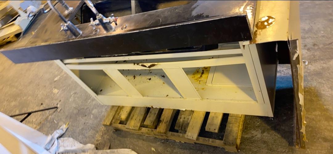 5' 1/2 Lab Sink 2 Faucet Eye wash Backsplash wide basin(S6LLST2367)