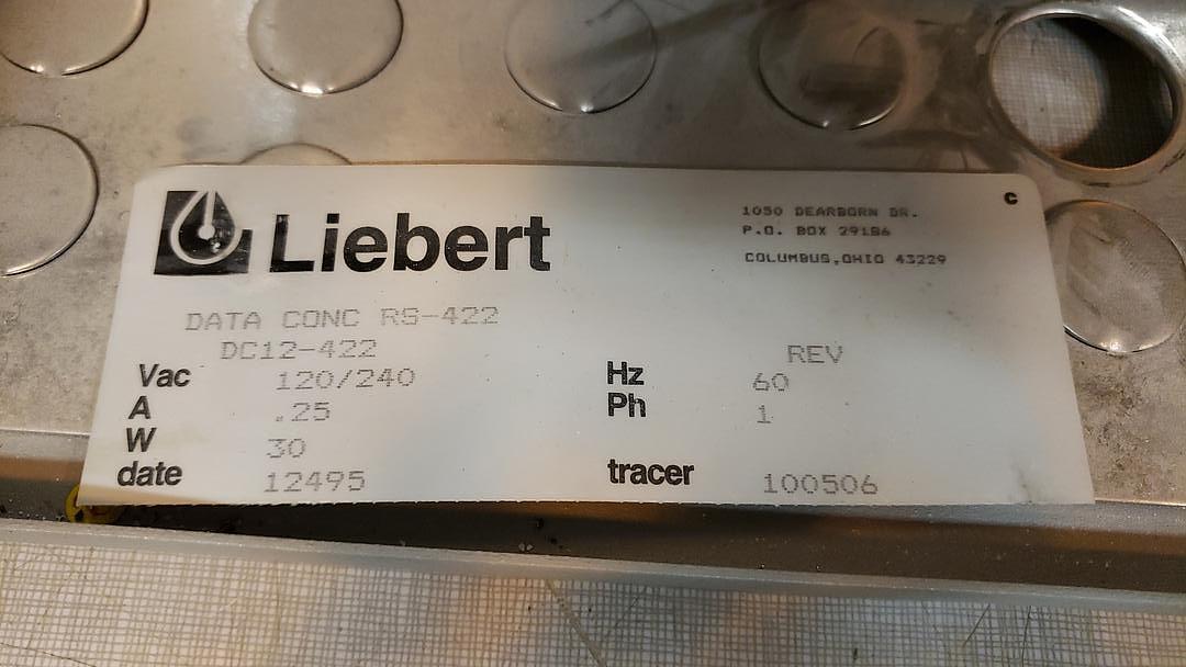 Liebert DC12I-422 Interface Module & DC12 Converter in Enclosure(S6LLST10596)