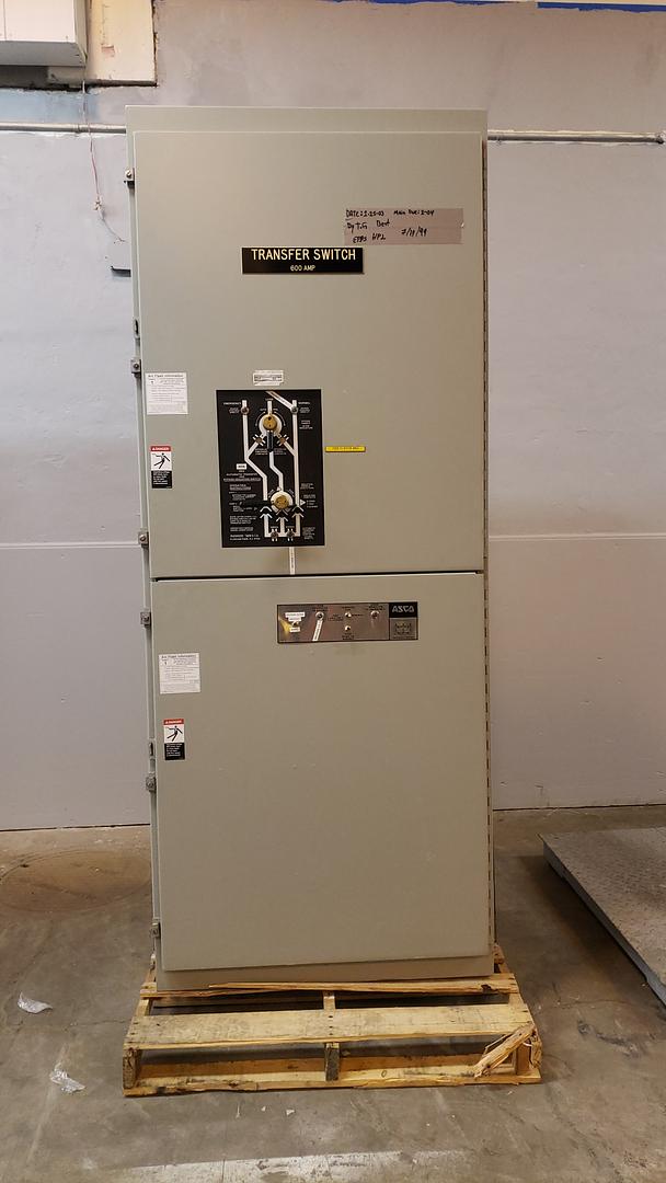 ASCO 600A Series 900 Bypass Isolation Transfer Switch ATS(S6LLST7401)