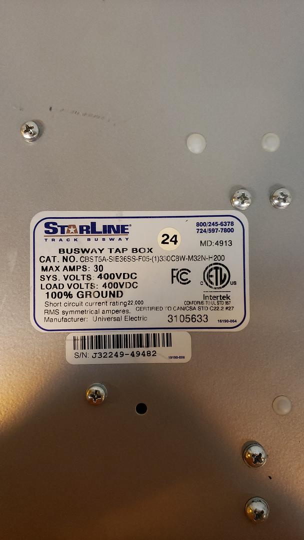 StarLine Busway Tapbox 30A 400VDX(S6LLST8922)