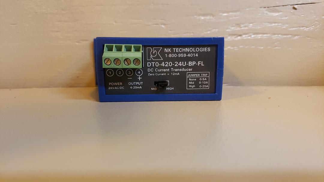 NK Technologies DT0-420-24U-BP-FL DC Current Transducer(S6LLST9345)