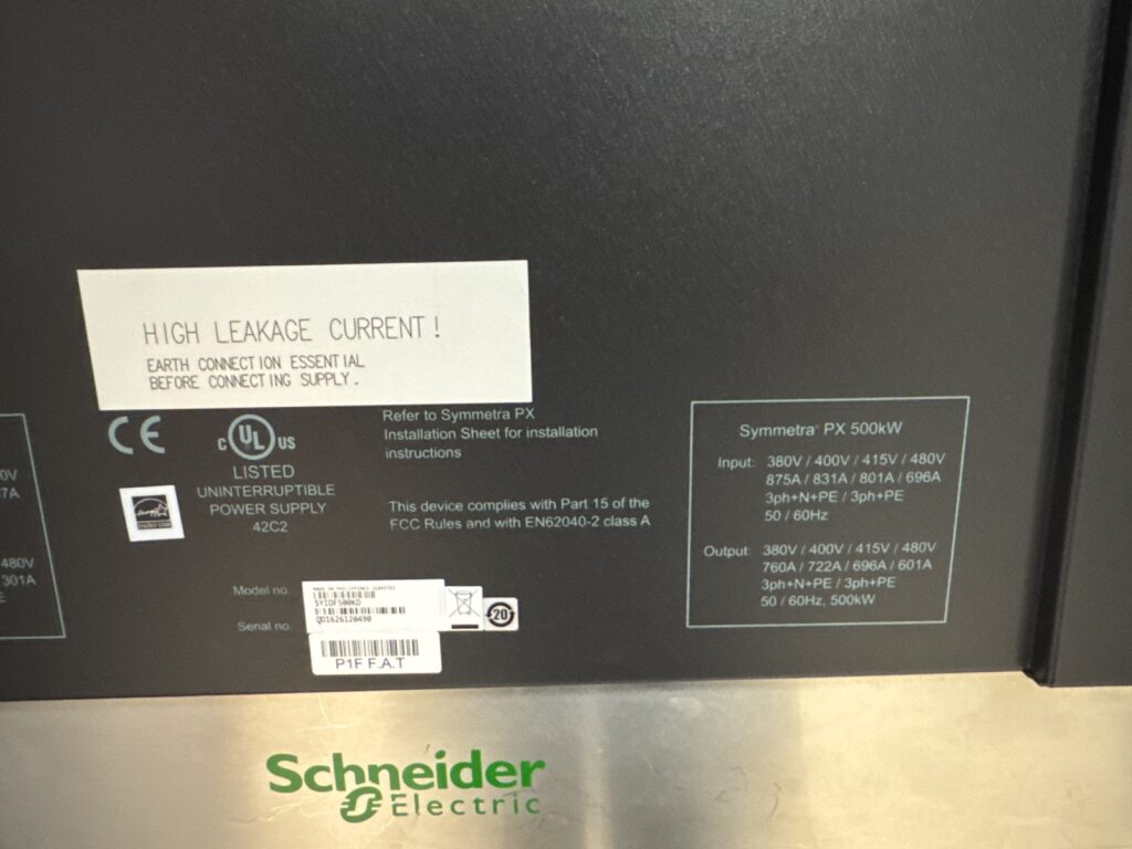 250/500KW Symmetra PX UPS 500kVA 480/480 Volt