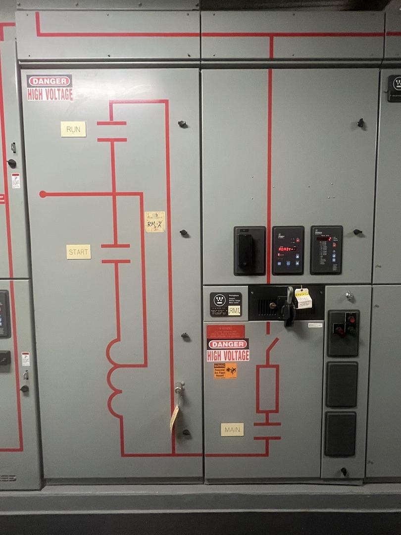 860HP 4160V Westinghouse Ampgard Medium Voltage Motor Control
