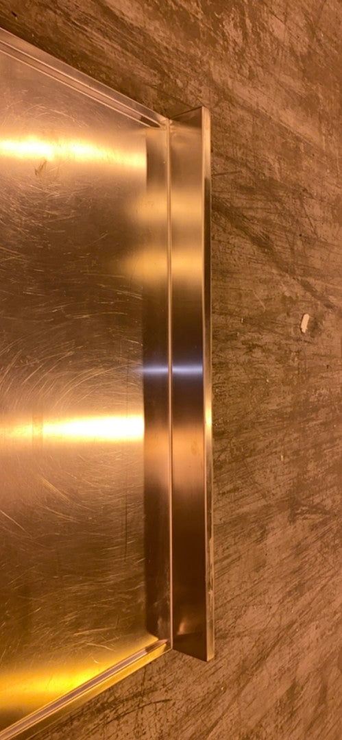 50x30x5 Stainless Steel Divoted Countertop w Backsplash(S6LLST2784)