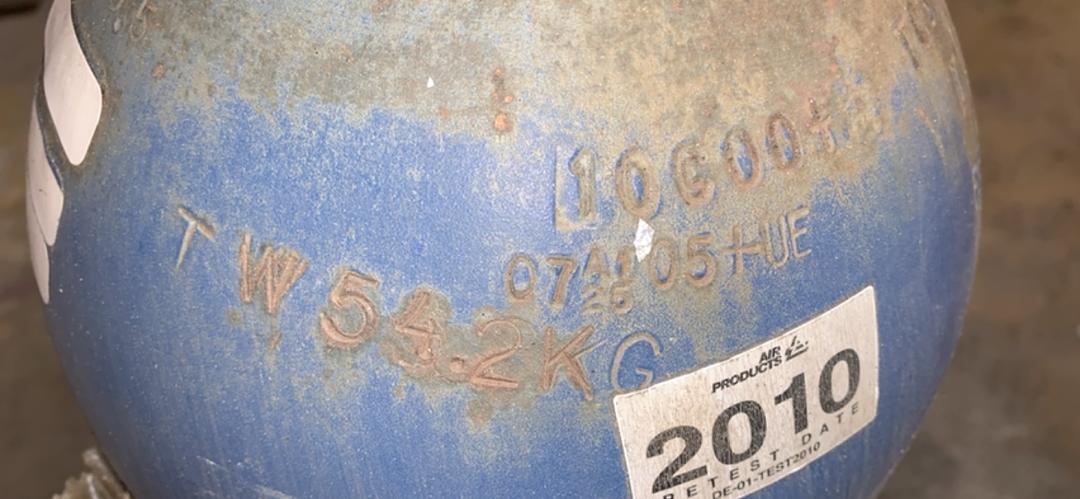 9"x57" Tall Ammonia Storage Tank Cylinder(S6LLST8757)