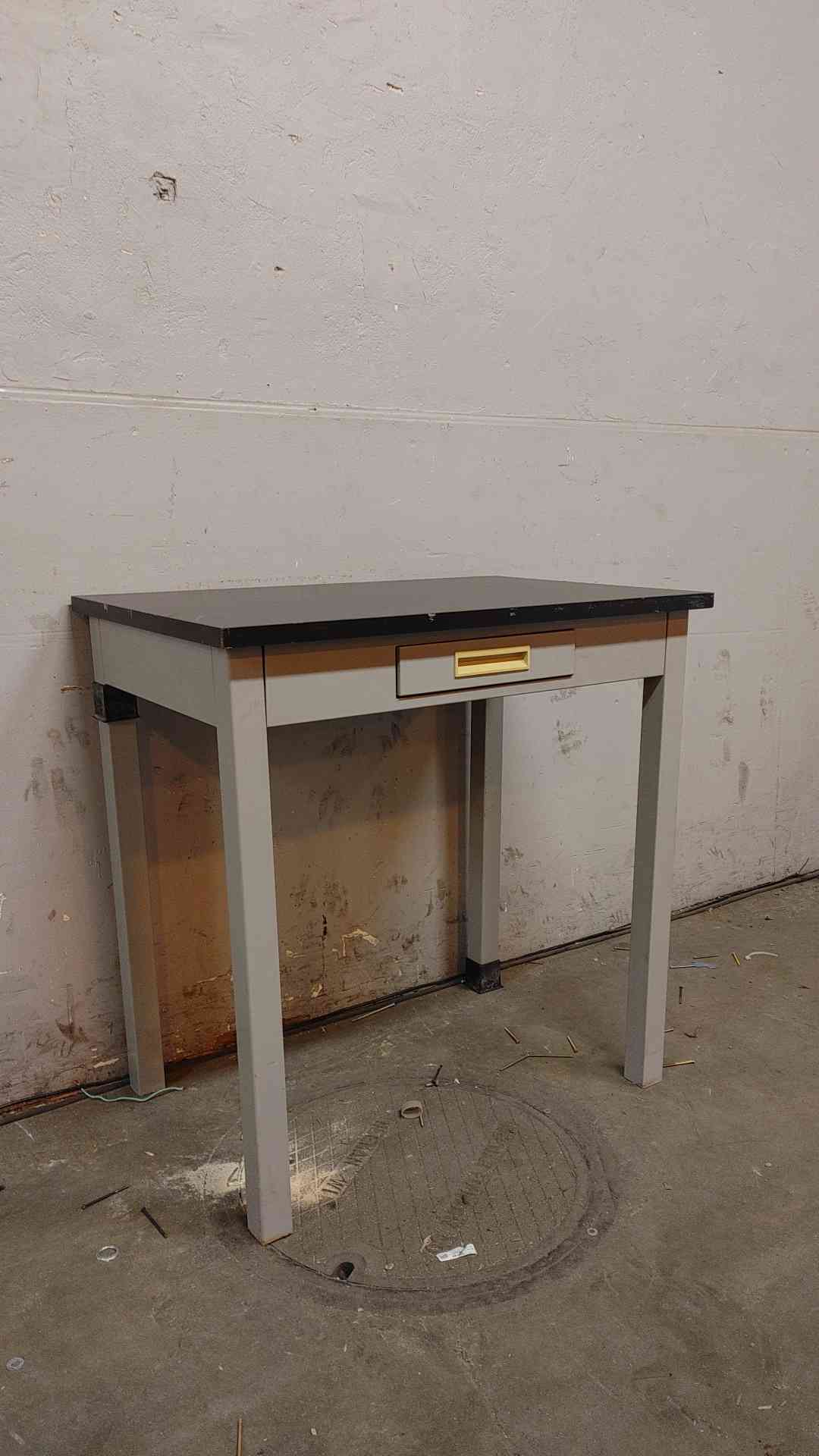 3' Hamilton Recessed Drawer Black Epoxy Lab Desk(104664)