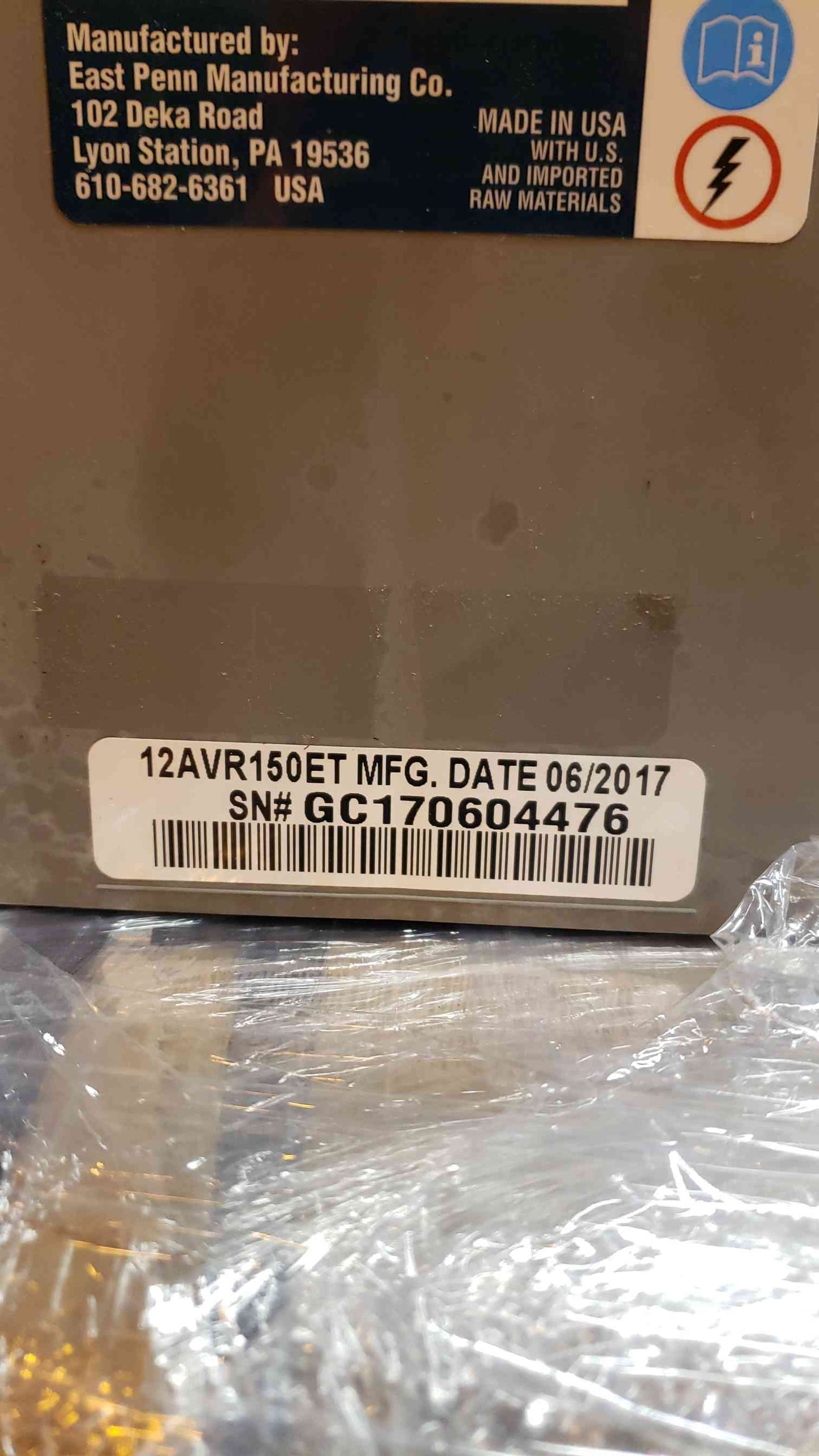 150 AH Deka Unigy Valve Regulated Lead Acid Battery 12AVR150ET Solar TESTED(104787)