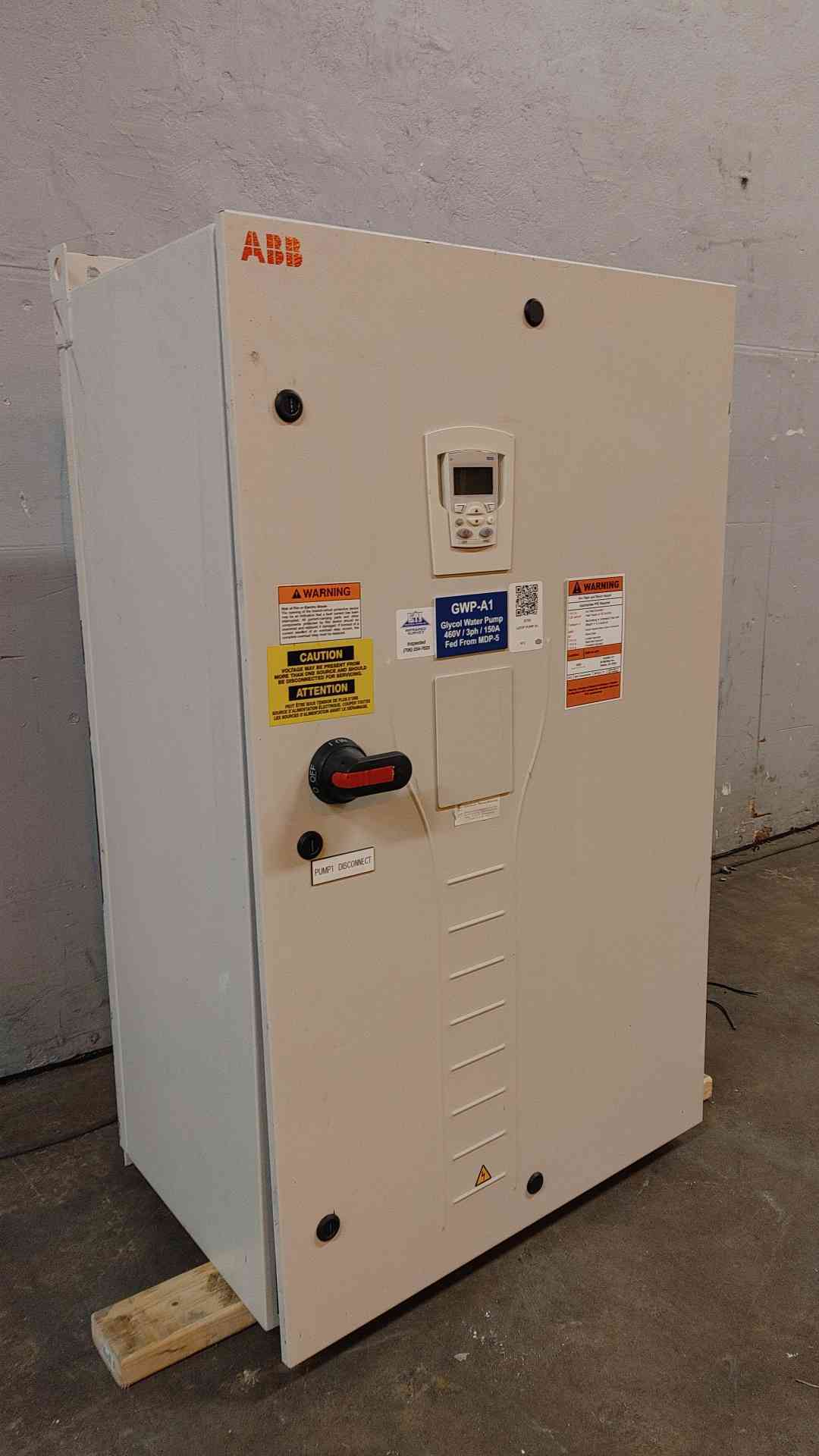 ABB Control VFD 3PH 480VAC 96A 75HP ACH550-PDR-097A-4+K466 (106375)