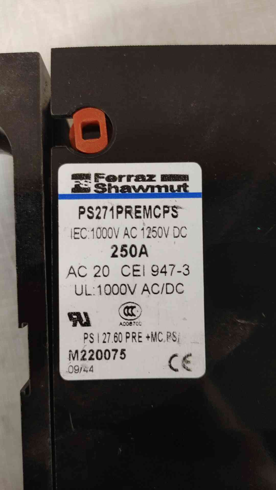 Ferraz Shawmut 250A 1000VAC 1250VDC PS271PREMCPS(106389)