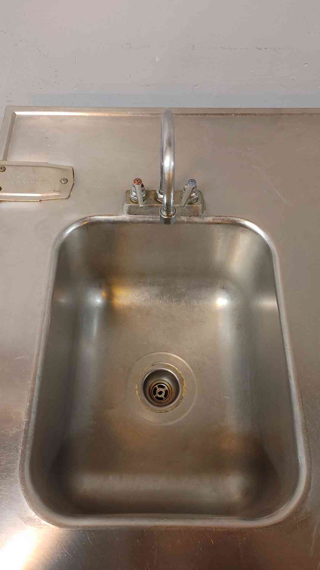 6' Stainless Steel Single Basin Sink & Countertop