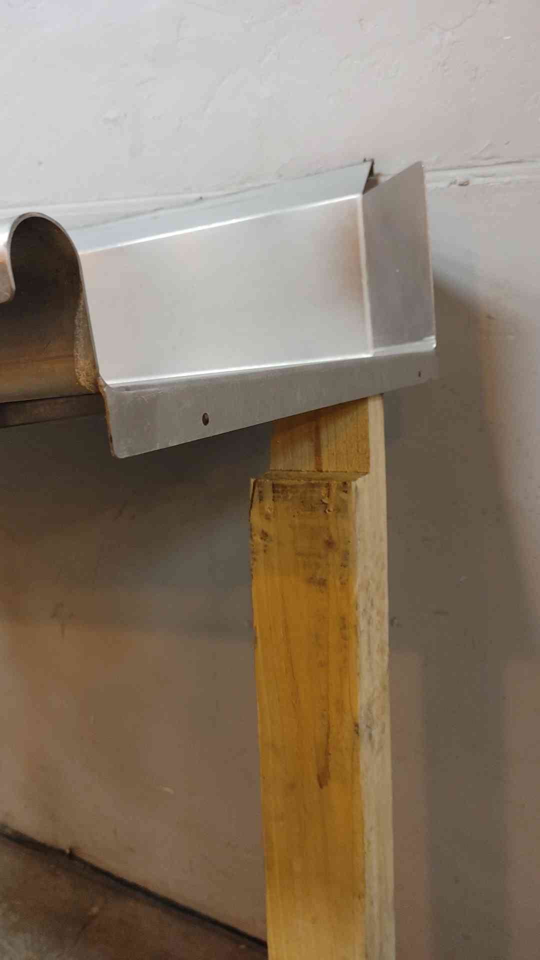 Stainless Steel Cafeteria End Table, Wall Mount