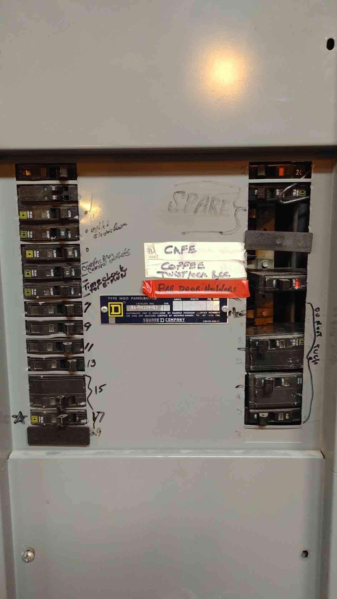 Square D NQOD Breaker Panelboard 400A 3PH Main & Dual Subfeed + 30U Distribution