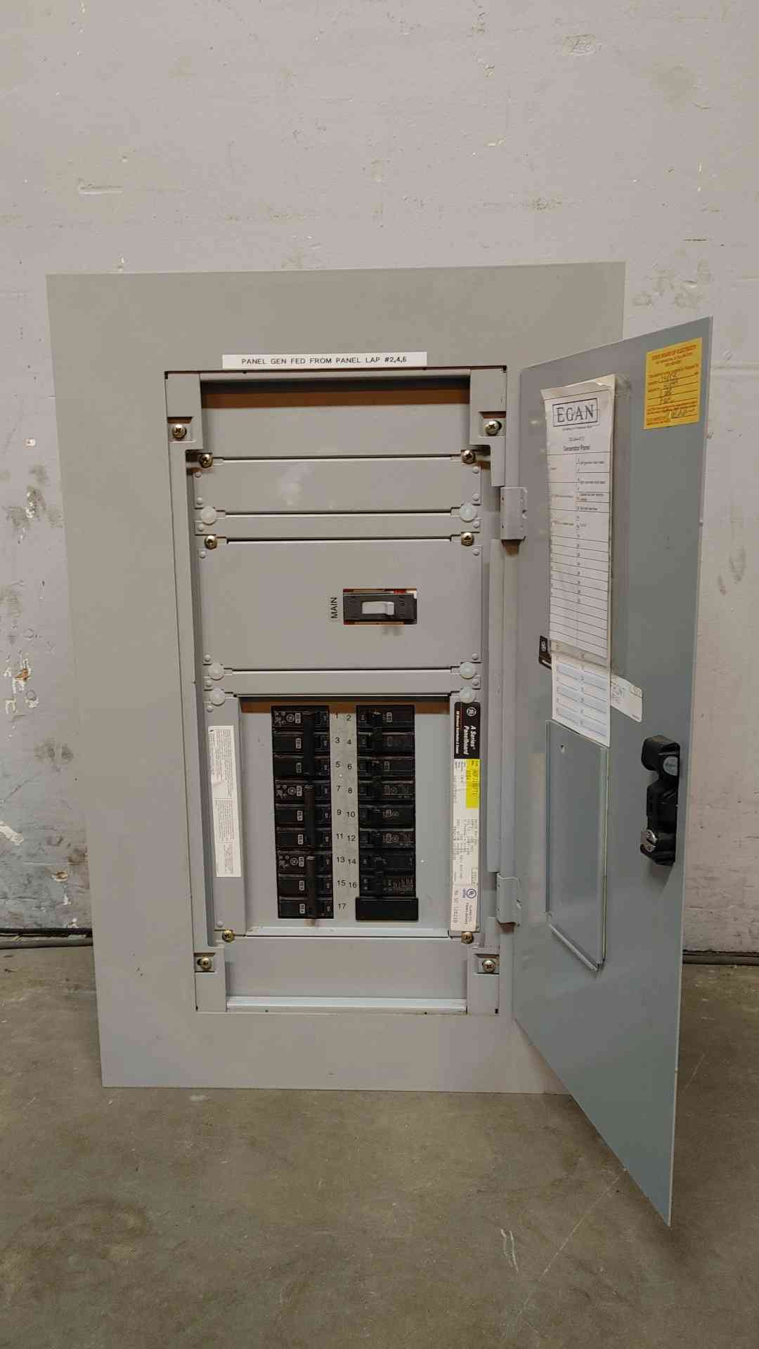 GE Spectra RMS Panelboard 225A 208/120V 3PH AQF3181FTX A Series