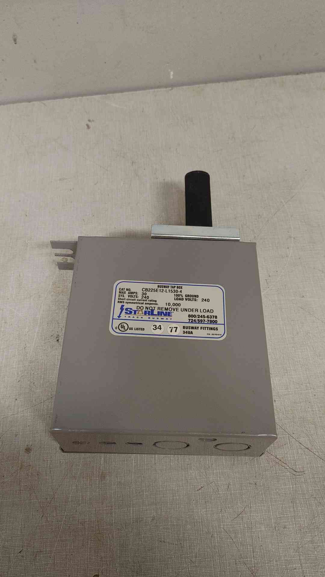 Starline 30A Busway Tap Box CB225E12-L1530-4 225A Busway Taps