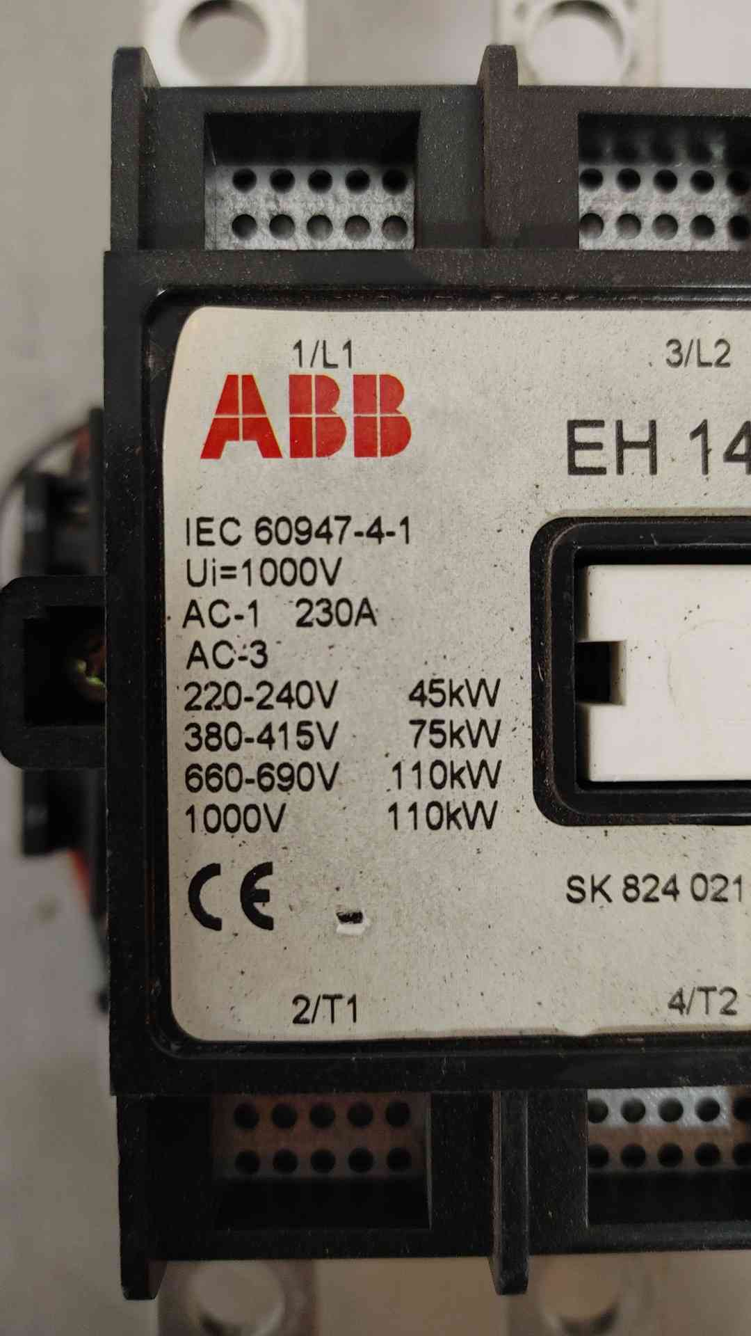 ABB 225A 2 Pole Circuit Breaker 600V EH145