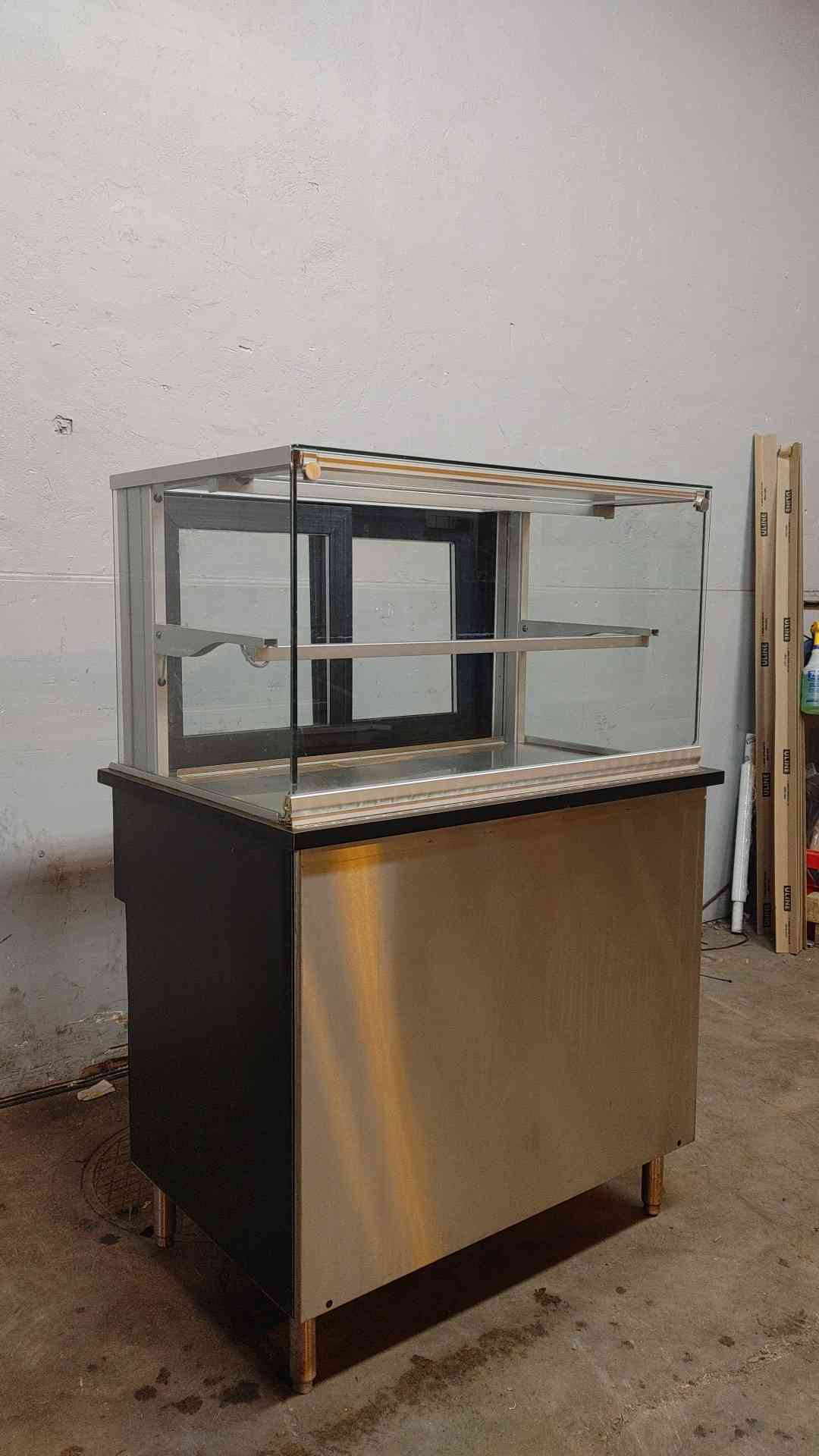 Stainless Steel Food Warmer Display Cafeteria Galley 38"x27"x56"