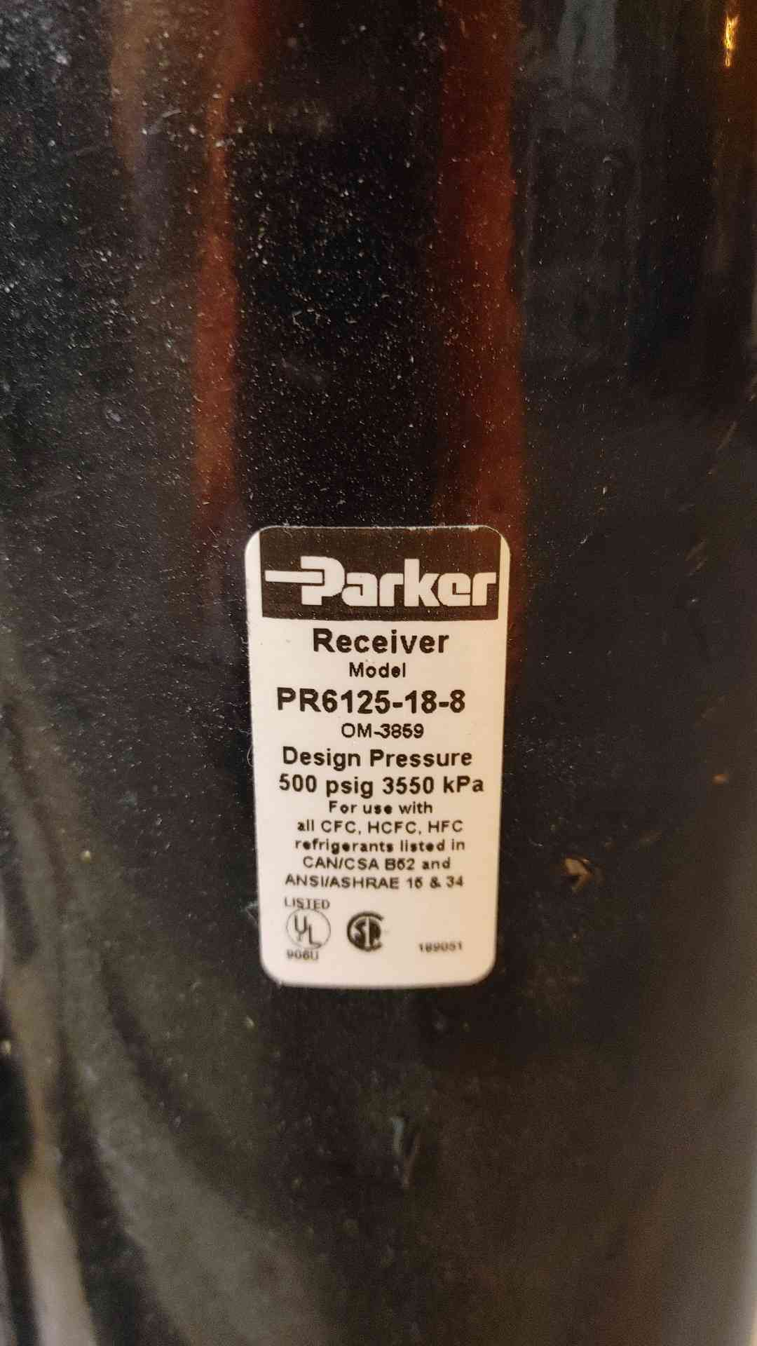 Parker Compressor Receiver 500PSIG PR6125-18-8 (SKU: 107695)