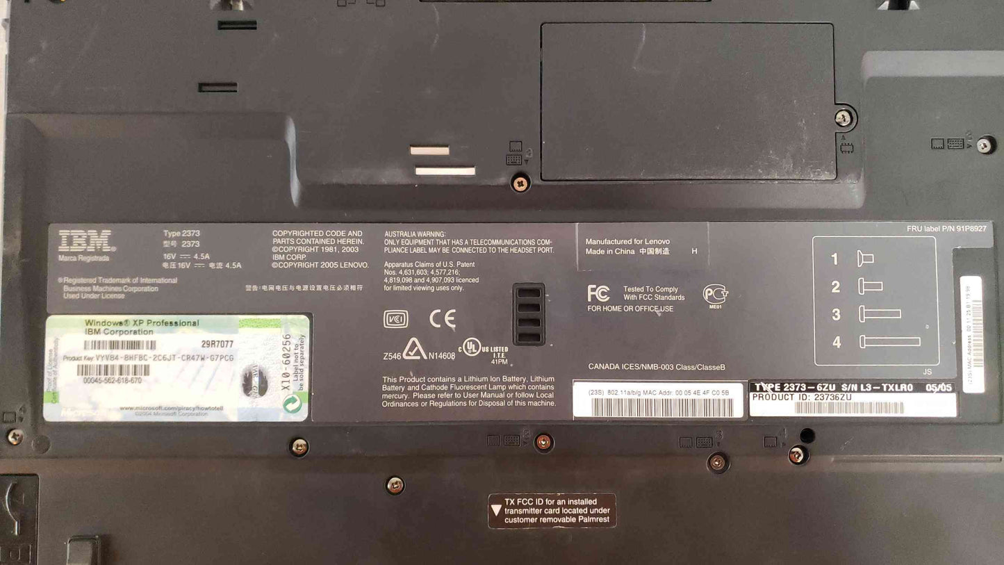 *Pickup Only* IBM ThinkPad 2373-6ZU (SKU: 107947)