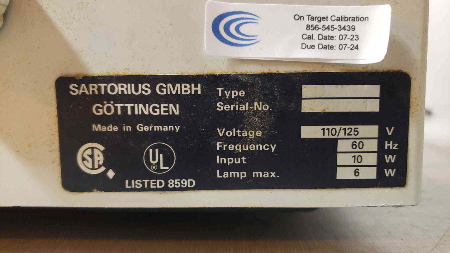 Sartorius GMBH 110/125V SARTORIUS 2432 Balance Scale (SKU: 108020)