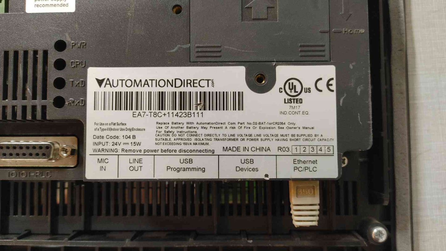 AutomationDirect Interface Module 24v 15w EA7-T8C+11423B111 (108538)