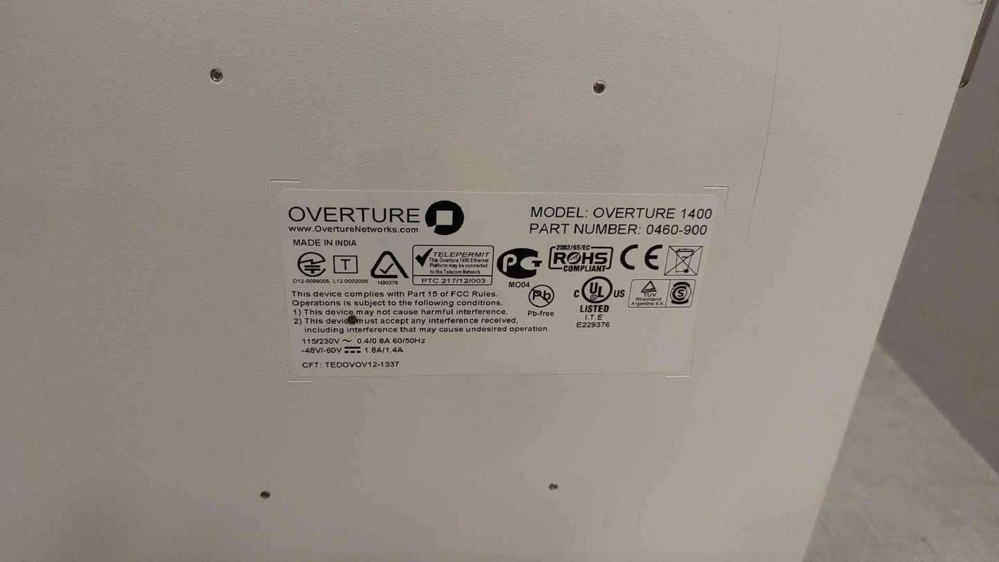 Overture Filler Model 1400 (108797)
