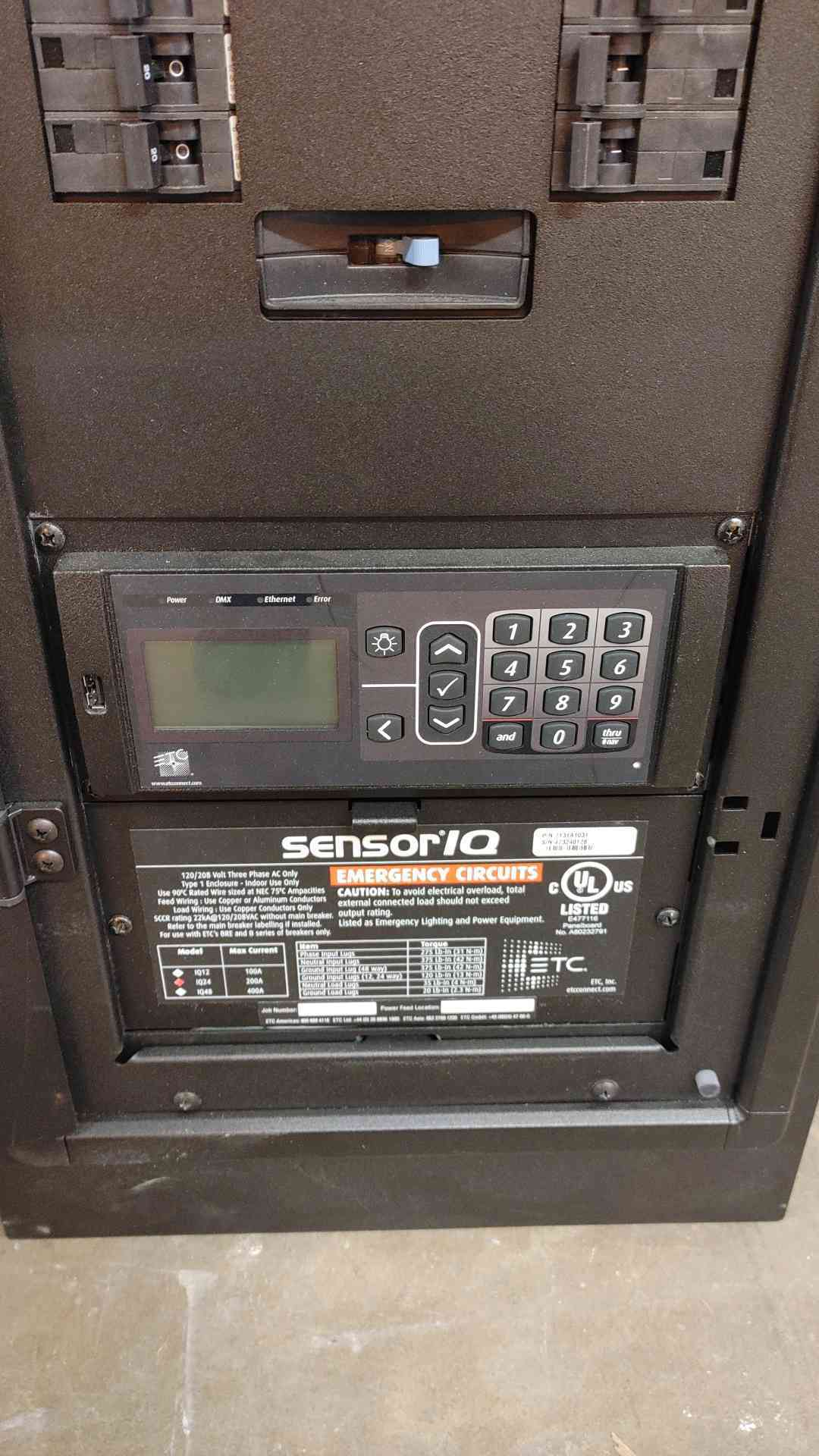 SensorIQ Emergency Circuit Lighting Panel Part # 7131A1031 (108857)