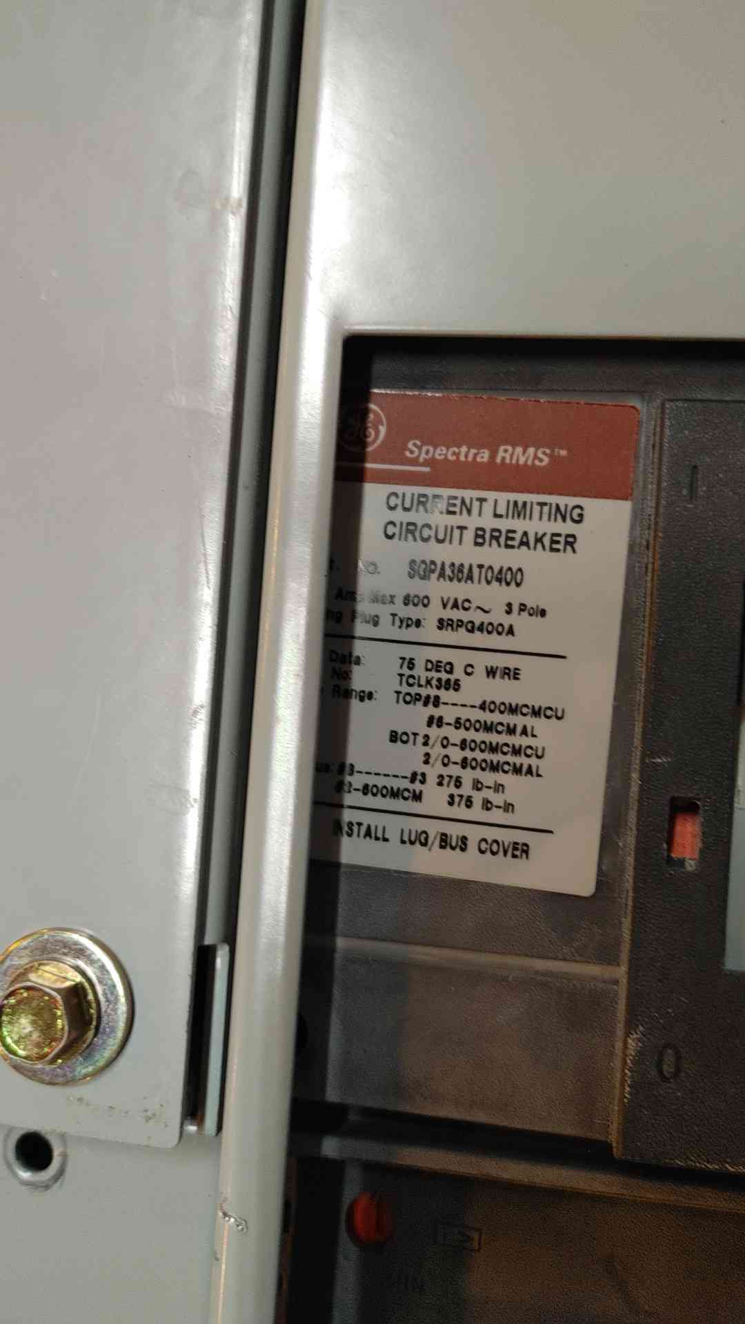 GE Spectra Series 800 Amp 480V 3 Ph 1 Main, Meter, & 2 Breaker Distribution (108937)