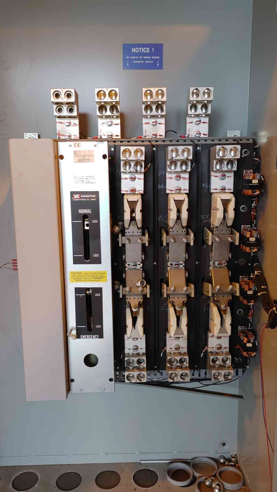Zenith Controls ATS Type 1 Enclosure 1200A 3PH 277/480V ZTGDK120FC-7 (109041)