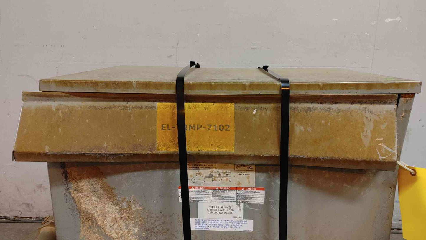 75KVA Square D General Purpose Transformer 480V x 208/120v 75T76H (SKU: 109203)