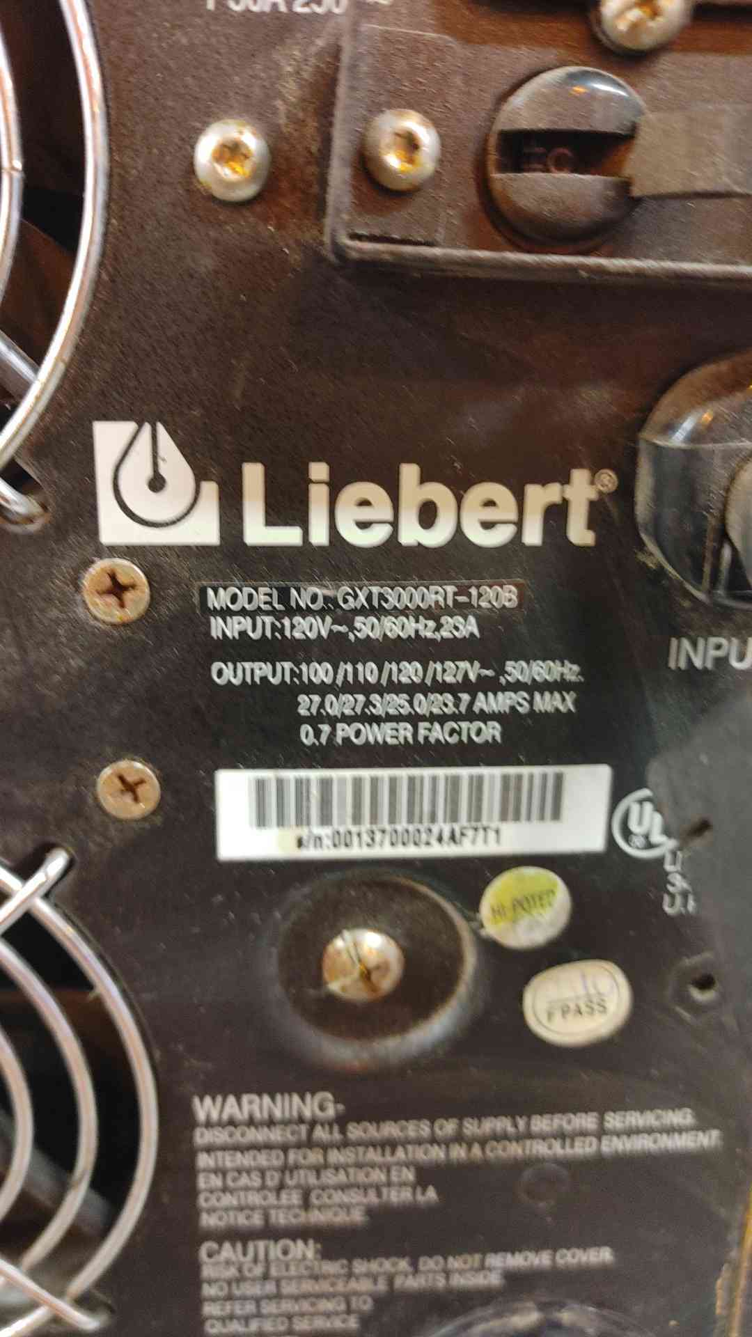 Liebert UPS 120 V GXT3000RT-120B (109434)