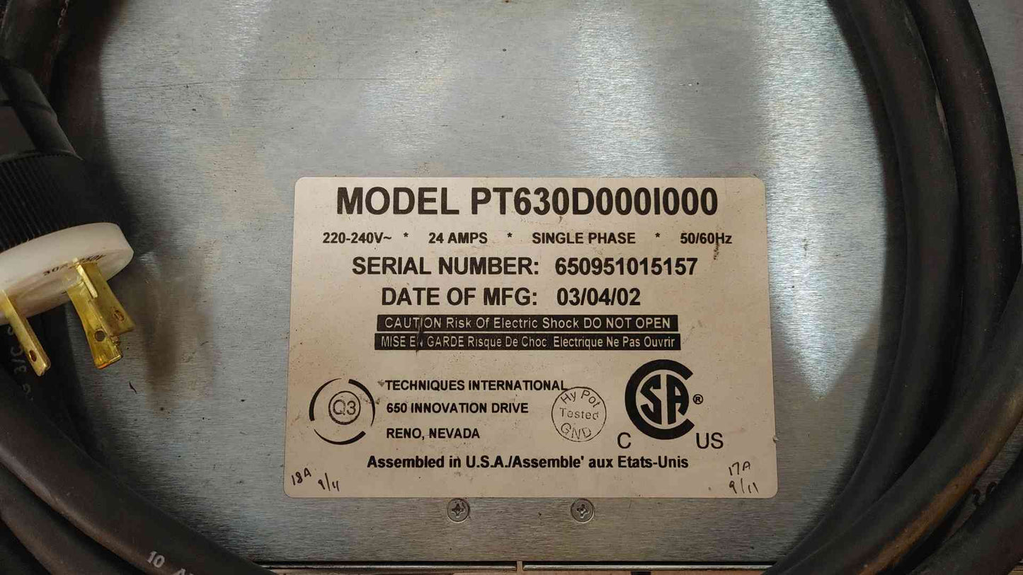 Reliable Techniques International PT630D Single-Phase 24A Power Distribution Unit (PDU)