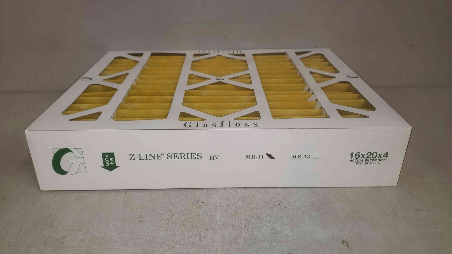 NEW Glasfloss 16x20x4 Merv 11 MR-11 Pleat M1116204 (SKU: 109869)
