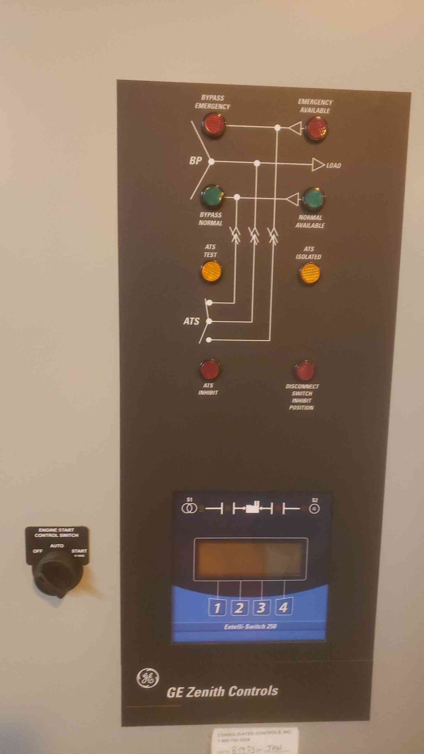 GE Zenith ATS 800A 480/277V 3PH Transfer & Isolation Switch ZB5DB08031-07N (SKU: 110137)