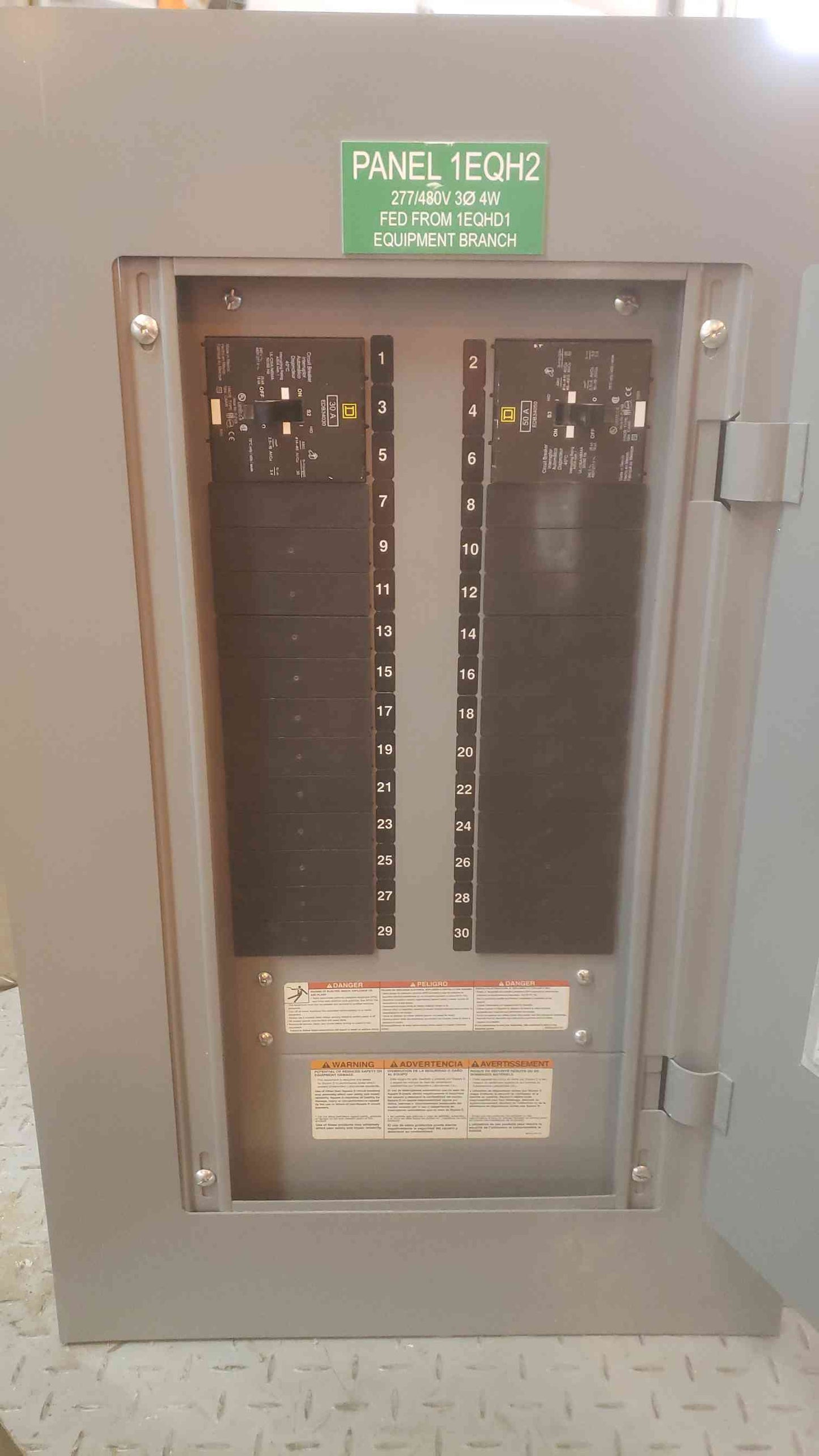 SQUARE D 277/480V 3PH 4Wire Panelboard NC32S(SKU: 110552)