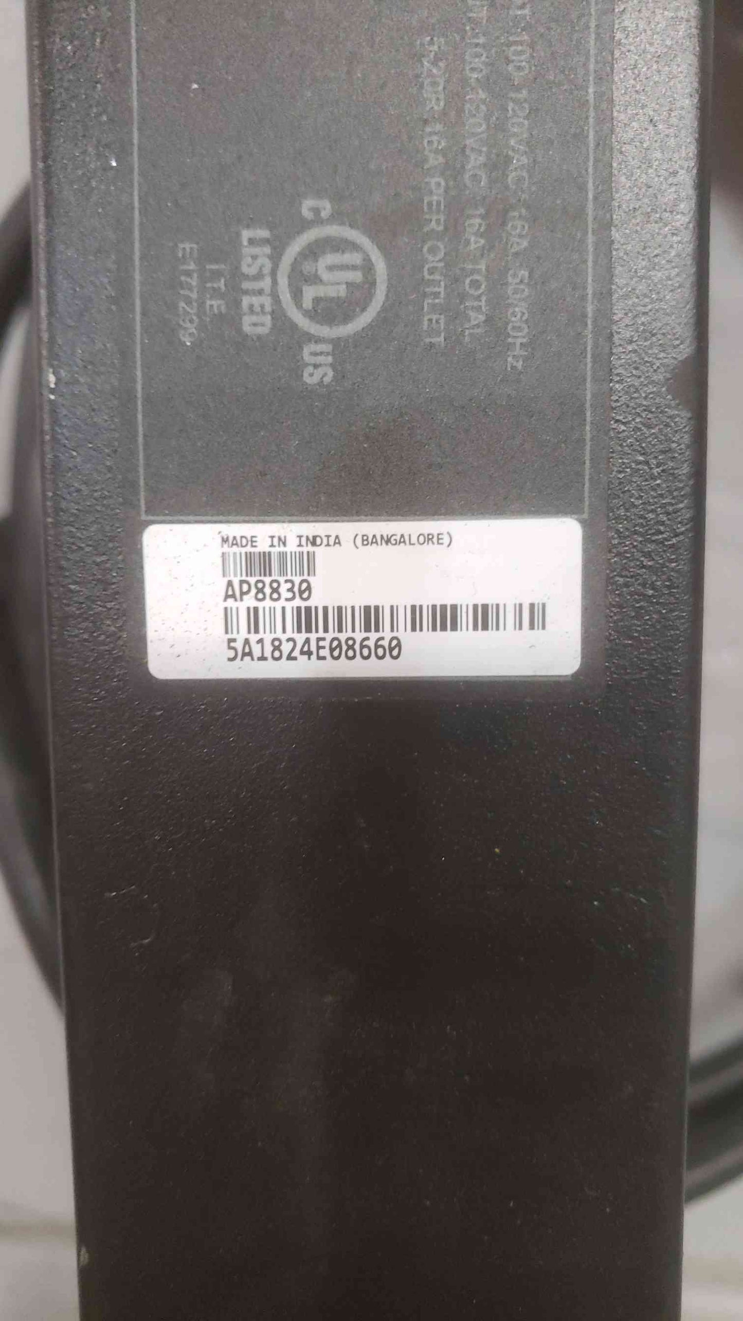 AP8830 APC 100-120VAC, 16A, 50/60Hz 24Port PDU Strip(SKU: 110983)