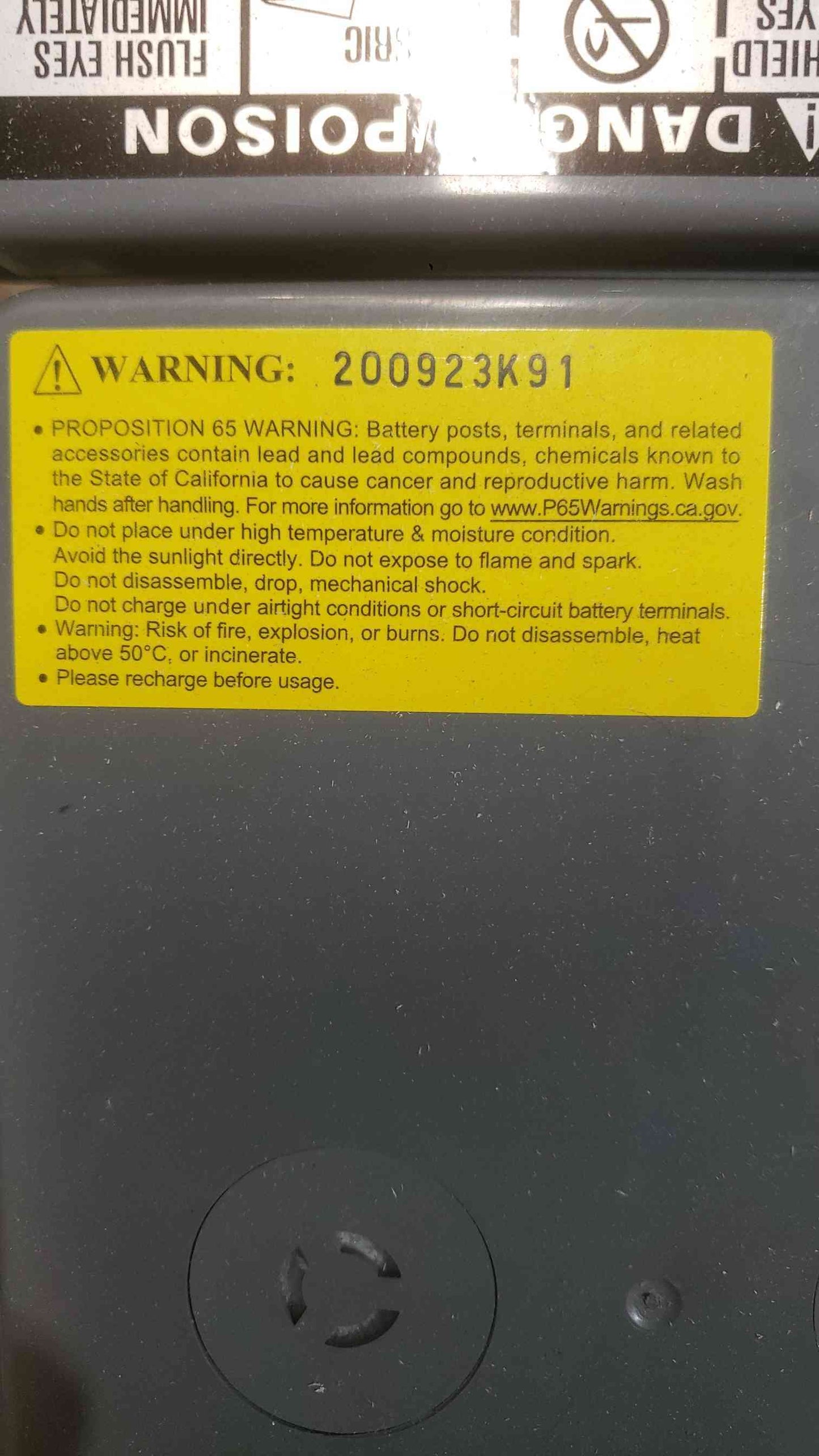 140A EATON 540W/Cell VRLA Battery PWHR12540W4FR (SKU: 112465)