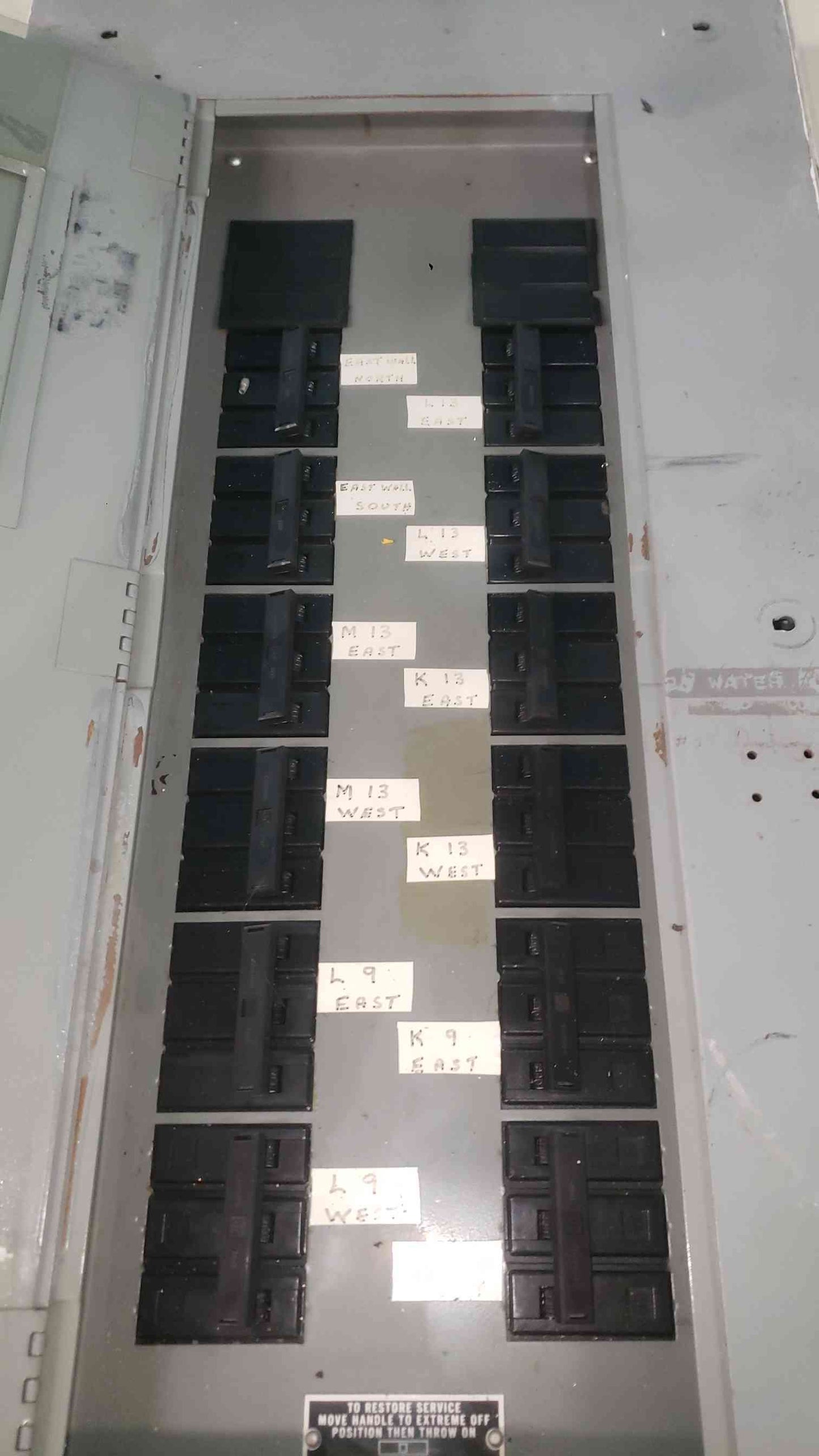 Erickson Square D NO Datatag QO 230V Commercial Panelboard with 12x QO Breakers
