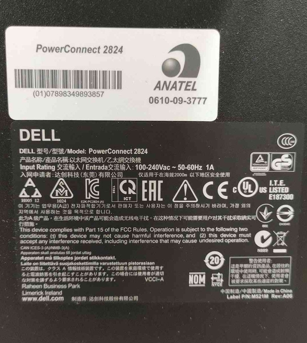 Dell PowerConnect 2824 24 Port Gigabit Ethernet Managed Network Switch W/Ears