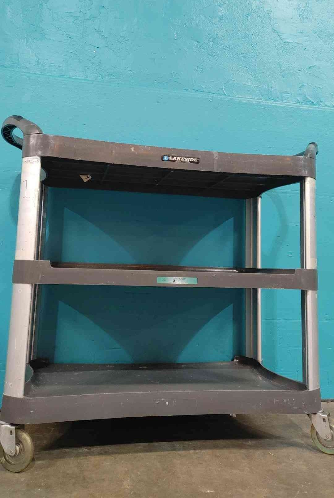 Rolling plastic 3 Tier Cart (Sku:115149)