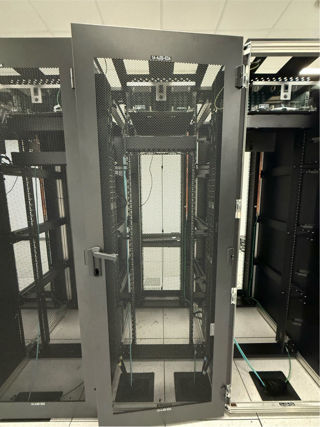 Knurr 47U Server Rack Data Cabinet with Doors
