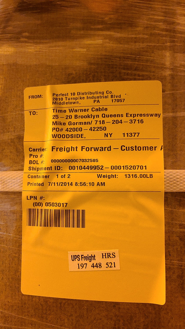 Perfect Vision 500 ft 8 Conductor 75 Ohm 95/95 Quadshield Spools MAXPIPE(S6LLST0821)