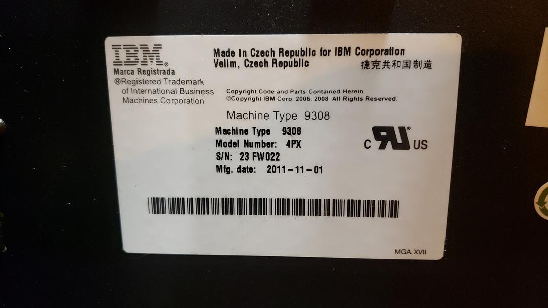 IBM SERVER RACK 9308 Front & Back Doors No Sides(S6LLST11049)